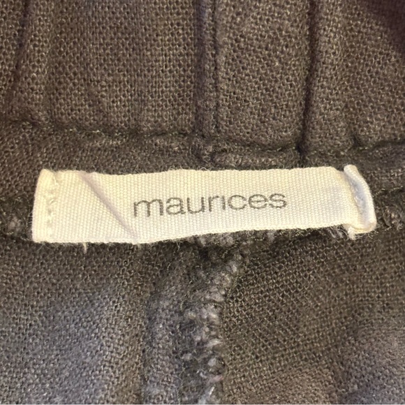 Maurices Linen Blend Gray Cargo Pants Size 11/12 - Picture 5 of 7